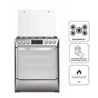Cocina de Pie a Gas INDURAMA 5 Quemadores Montecarlo Croma