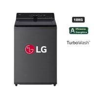 Lavadora LG Carga Superior 18 Kg WT18PBTX Negro Plateado