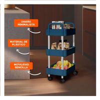 Soporte Vertical de Color Azul Acero para Almacenamiento en Casa Real YPapel Regalo