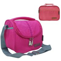 Combo Lonchera Cars Fucsia y Cartuchera Power Coral