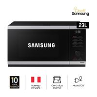 Horno Microondas Samsung Cerámica Enamel 23L Negro/Gris MS23DG4504ATPE