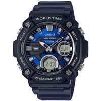 RELOJ CASIO AEQ120W ANALÓGICO-DIGITAL HOMBRE | NEGRO / AZUL