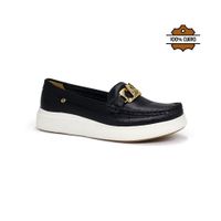 Mocasines Casuales Cuero Mujer Ceda-KA26Q3 Negro