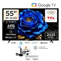 Televisor Tcl 55 Qled 4k UHD  Google Tv 55t6c - Antena Digital