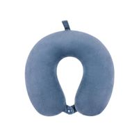 Cojín Collarín Microfibra Damasco - Azul Acero Arlin