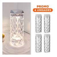 Pack4 Aparato Aromatico Humidificador Inteligente 1L Cristal con Led Elegante YRegalo Sticker