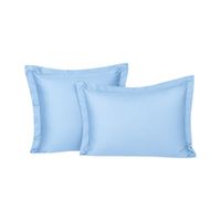 Funda De Almohada 150 Hilos Algodón Confort - Celeste Arlin Queen
