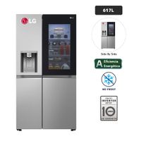 Refrigeradora LG 617L No Frost GS66SXN Plateado