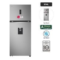 Refrigeradora LG 374L No Frost VT38SPYC Plateado