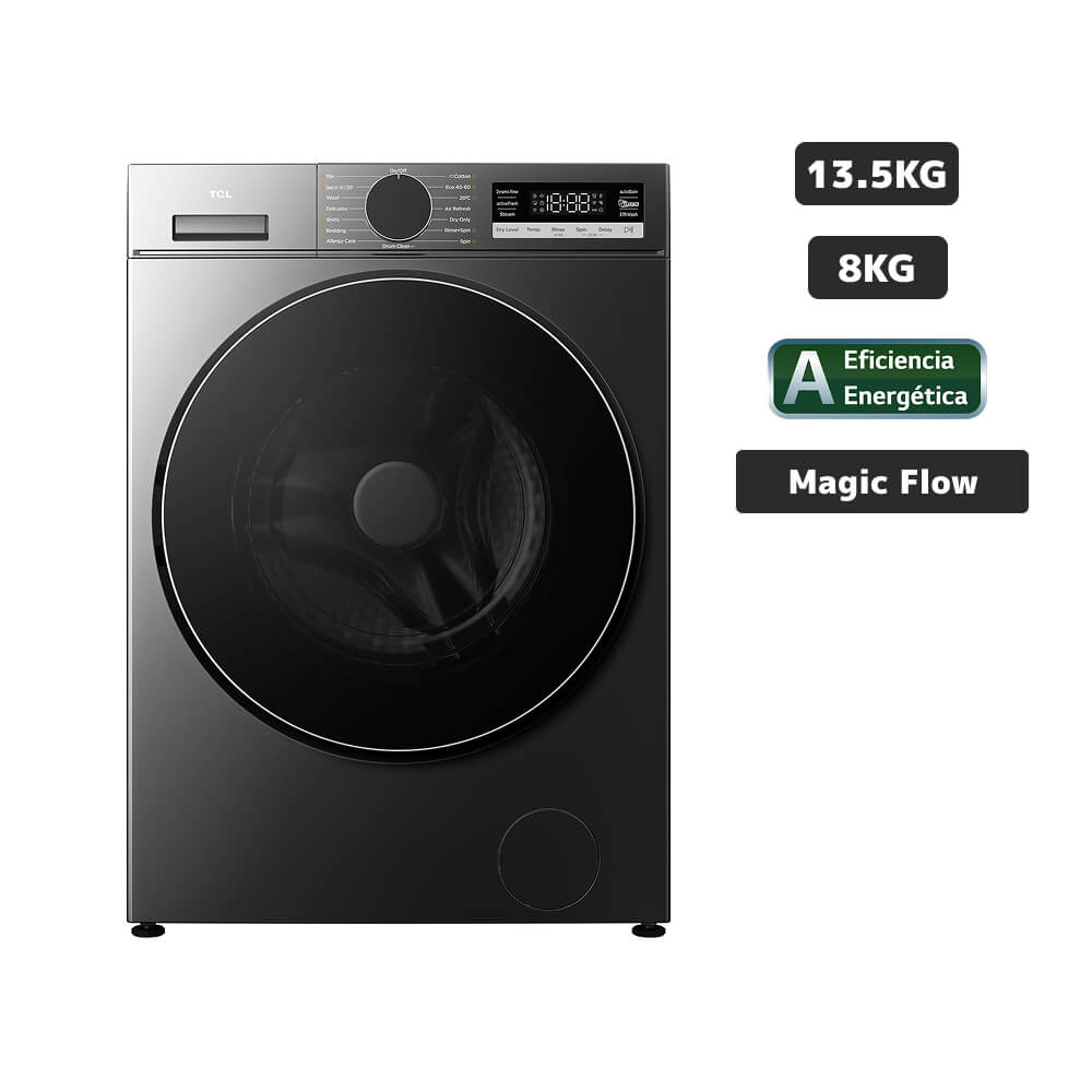 Lavaseca TCL Carga Frontal 13.5Kg/8Kg Inverter C3614WDG Gris