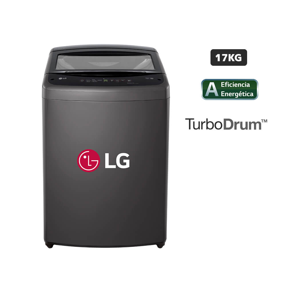 Lavadora LG Carga Superior 17 Kg WT17BVTB Negro Claro