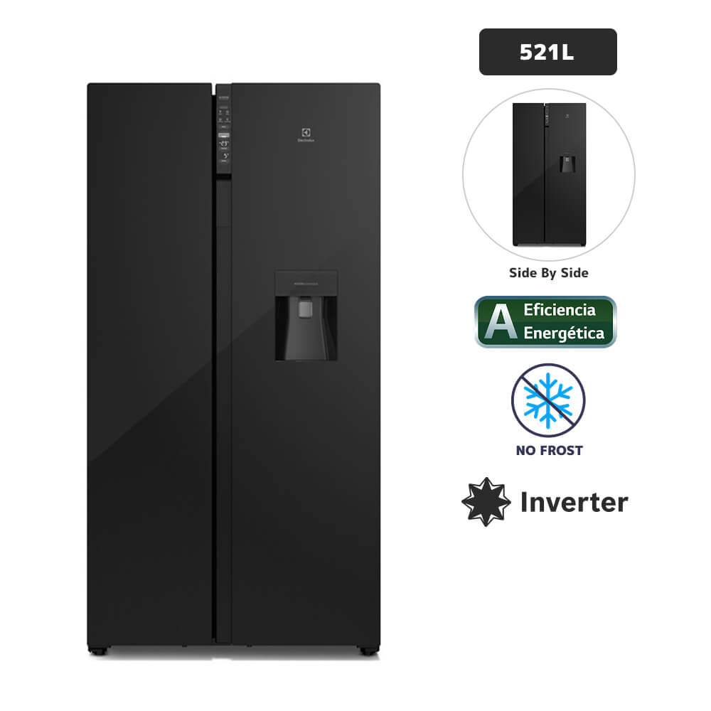 Refrigeradora ELECTROLUX 521L No Frost ERSB54N2WXB Negro