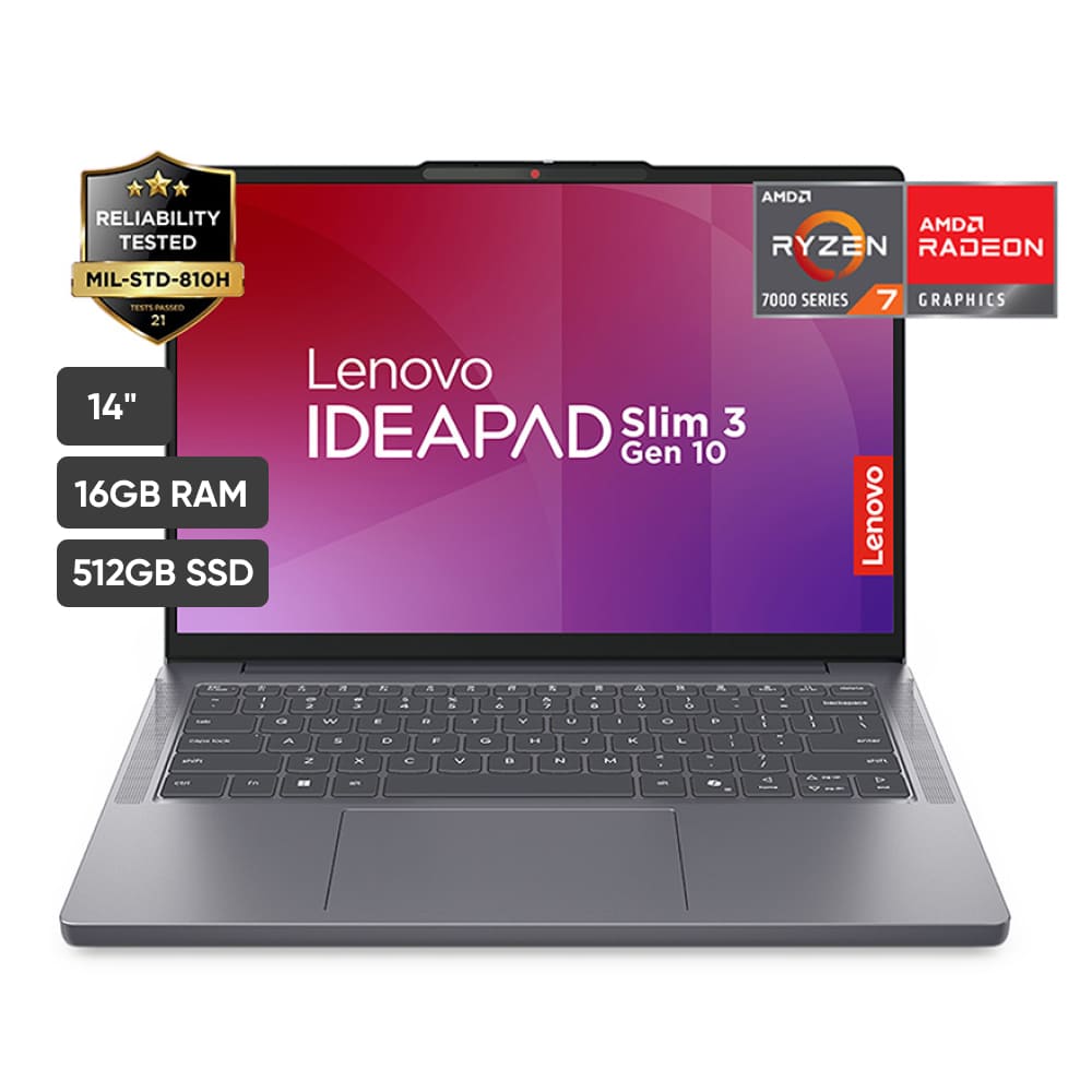 Laptop LENOVO IdeaPad Slim 3 14ARP10 14" AMD Ryzen 7 7735HS 16GB 512GB SSD