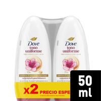 Desodorante para Mujer en Roll On DOVE Tono Uniforme Frasco 50ml Paquete 2un