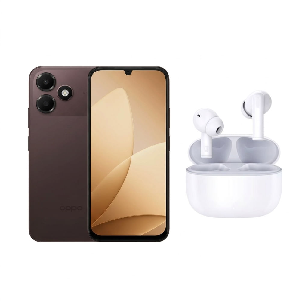 Celular OPPO A6c 128GB 4GB RAM Brown y Audífonos Honor Choic