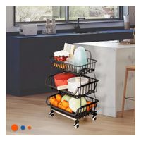 Organizador de 3 Niveles para Cocina en Acero Uso Diario Practico YRegalo Sticker