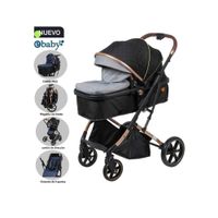 Coche Cuna Moisés de Lujo SATURNO EB126-1 Gris