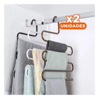 Pack2 Porta Ropa Tipo S Marron Para Ropa Y Bolsos En Entrada Y Dormitorio YRegalo Sticker