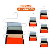 Pack6 Modulo Multifuncional Tipo S Estructura Firme para Ropa Blanco Hogar Top