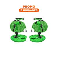 Pack6 Alternativa Flexible de Riego de 15 Metros para el Cuidado del Jardín