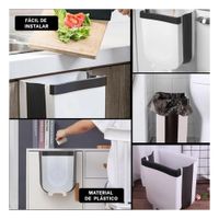 Cesto Plegable Blanco para Residuos Practico y Facil de Guardar Diario
