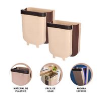 Contenedor Colapsable Beige para Espacios Reducidos Diario YLigas Regalo