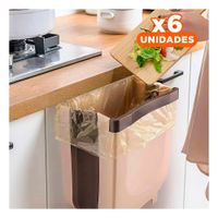 Pack6 Recipiente Colapsable Beige para Espacios Reducidos Uso Diario en Casa