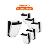 Pack6 Recipiente Colapsable Blanco para Espacios Reducidos Uso Diario