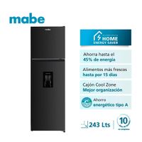 Refrigeradora Mabe No Frost RMN245PAPRP0 243 Lt. con Dispensador