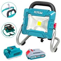 Lámpara de Trabajo LED Inalámbrica TOTAL 20V 1800 Lúmenes Foco Reflector Portátil  TWLI20258