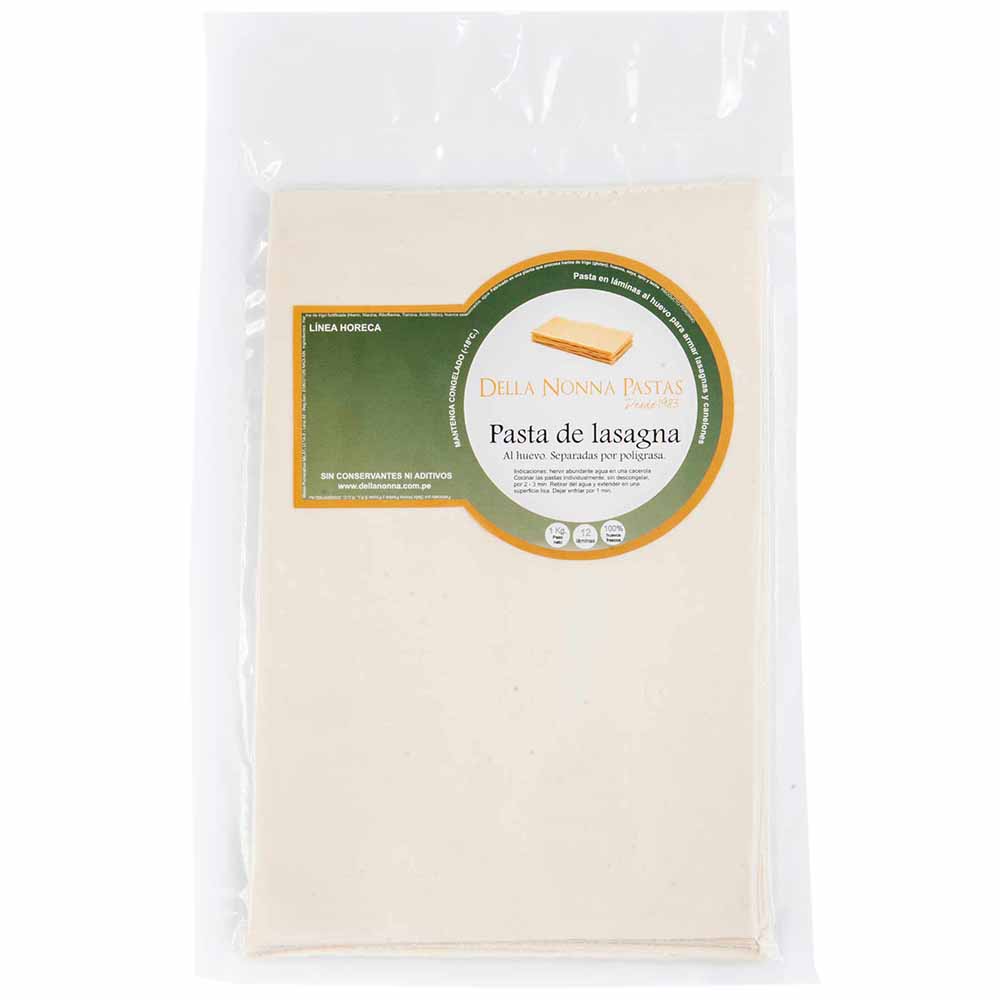 Pasta de Lasagna DELLA NONNA Bolsa 1Kg