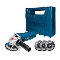Amoladora Gws 850 + 3 Discos + Maletín plástico Bosch