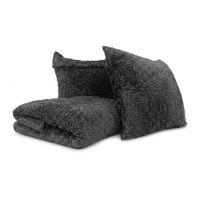 Manta Brick Blancket Microfibra Confort / Gris Arlin