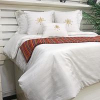 Funda Duvet 300 Hilos Algodón Premium - Blanco Arlin King