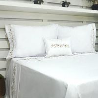 Juego De Sábanas Belha 220 Hilos Algodón Deluxe - Dorado Arlin 2 Plazas