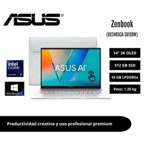 Asus ZenBook 14 Core Ultra 9 285H 16GB RAM 512GB