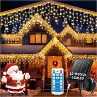 Guirnalda Solar ARTEZA 12m 460 Luces LED Ámbar con Control Remoto