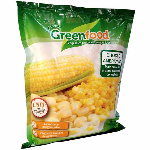 Choclo Americano Precocido Congelado GREEN FOOD Bolsa 400g | plazaVea -  Supermercado