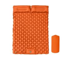 Colchoneta Inflable Ultra Ligero Para Acampar 2 Personas Naranja