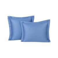 Funda De Almohada 150 Hilos Algodón Confort - Azul Arlin King