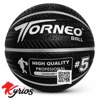 KIT DE BASQUET PELOTA  5  NEGRO TORNEO CON VINCHA Y PAR DE RODILLERAS TALLA  S