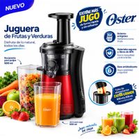Extractor Prensado de Jugo Rojo 150W Oster FPSTJE4000R