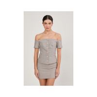 CHALECO OFF SHOULDER ENTALLADO NANCY