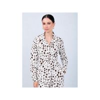 CAMISA ESTAMPADA CON ABERTURA EN ESPALDA ALBINA