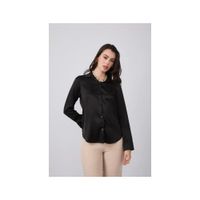 Blusa de seda satinada para mujer