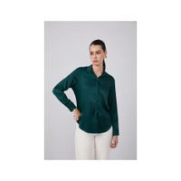 Blusa de seda satinada para mujer