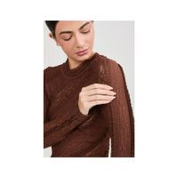 POLO MANGA LARGA DE ENCAJE CUELLO ALTO EMILIA