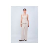 PANTALÓN SASTRERO CON LAZO Y PLIEGUES DELANTEROS MELISSA