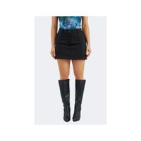 FALDA SHORT CASUAL CON PINZAS DE MUJER