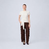 PANTALÓN BOHO DE SUEDE CON FLECOS QUENTI